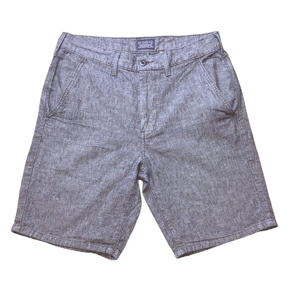Levi Strauss & Co. Chino Shorts Cotton Linen Chambray Men's Size 30 Gray Color - Picture 1 of 12